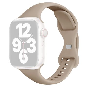 Apple Watch 49mm / 45mm / 44mm / 42mm silikoninen ranneke - Walnut