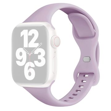 Apple Watch 49mm / 45mm / 44mm / 42mm silikoninen ranneke - Vaaleanvioletti