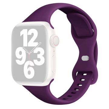 Apple Watch 49mm / 45mm / 44mm / 42mm silikoninen ranneke - Tumma Violetti