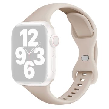 Apple Watch 49mm / 45mm / 44mm / 42mm silikoninen ranneke - Starlight