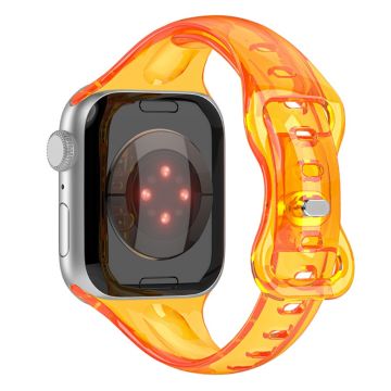 Apple Watch 49mm / 45mm / 44mm / 42mm joustava kellohihna - Fluoresenssi Oranssi