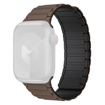 Apple Watch 49mm / 45mm / 44mm / 42mm silikoniranneke - Suklaa + Suklaa