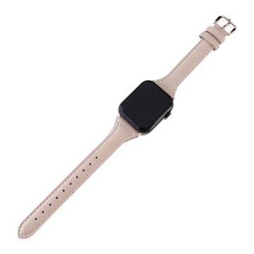 Apple Watch 49mm / 45mm / 44mm / 42mm Vegaaninahkainen rannehihna - Vaalea Pinkki