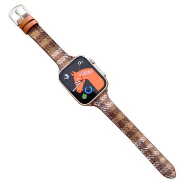 Apple Watch 49mm / 45mm / 44mm / 42mm villakellonauha - Tumman Ruskea