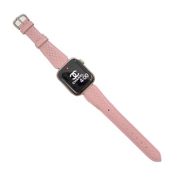 Apple Watch 49mm / 45mm / 44mm / 42mm naudannahkaranneke - Pinkki