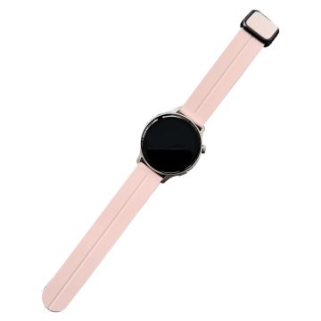 Samsung Gear S3 Classic / Garmin Vivoactive 4 silikoni magneettinen hihna 22mm kellonauha - Pinkki