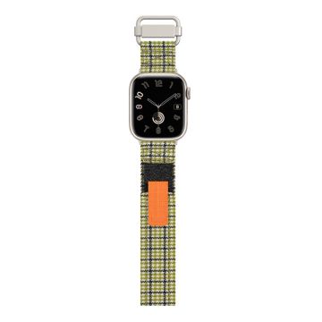 Apple Watch Series 49mm - 45mm - 44mm - 42mm - Universal Nylon kellonauha - Vihreät Ristikot