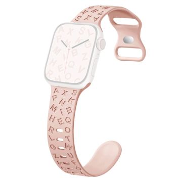 Apple Watch Series 49mm - 45mm - 44mm - 42mm Universal Silicone Watch Strap - Syvä Vaaleanpunainen