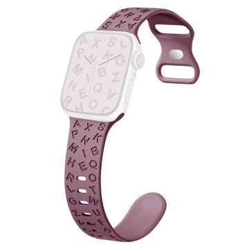 Apple Watch Series 49mm - 45mm - 44mm - 42mm Universal Silicone Watch Strap - Savu Violetti