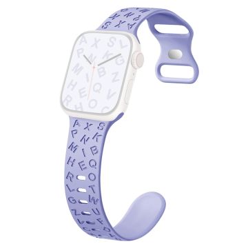 Apple Watch Series 49mm - 45mm - 44mm - 42mm Universal Silicone Watch Strap - Lila Violetti