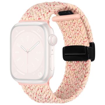 Apple Watch Series 49mm - 45mm - 44mm - 42mm Universal Watch Strap Nylon Ranneke - Starlight Vaaleanpunainen