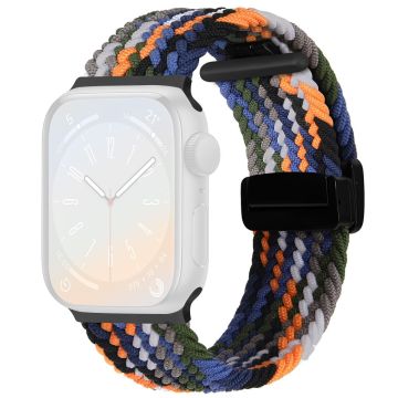 Apple Watch Series 49mm - 45mm - 44mm - 42mm Universal Watch Strap Nylon Ranneke - Denim Monivärinen