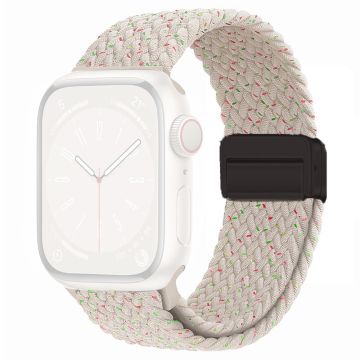 Apple Watch Series 49mm - 45mm - 44mm - 42mm Universal Watch Strap Nylon Ranneke - Starlight Värikäs