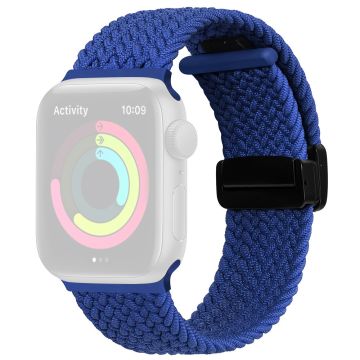 Apple Watch Series 49mm - 45mm - 44mm - 42mm Universal Watch Strap Nylon Ranneke - Sininen