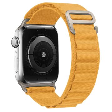 KALEBOL Apple Watch Series 49mm - 45mm - 44mm - 42mm yleiskäyttöinen nailon kellonauha - Keltainen