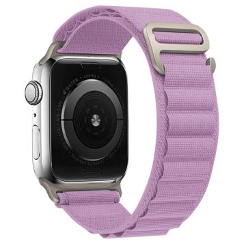 KALEBOL Apple Watch Series 49mm - 45mm - 44mm - 42mm yleiskäyttöinen nailon kellonauha - Vaaleanvioletti