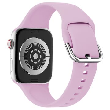 KALEBOL Apple Watch Series 49mm - 45mm - 44mm - 42mm Universal Sporty Silicone Band - Vaaleanvioletti