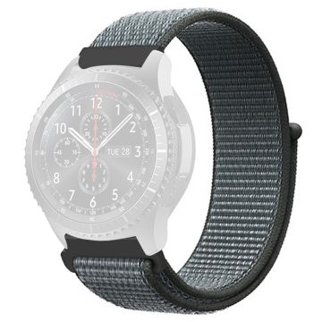 KALEBOL KLB-NLHH-001 Samsung Galaxy Watch3 45mm / Huawei Watch GT4 46mm kellonauha 22mm Nylon rannehihna - Harmaa