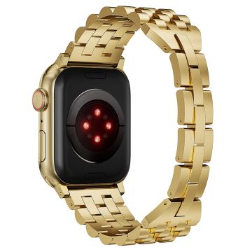 Apple Watch Series 49mm - 45mm - 44mm - 42mm metallirannekkeen vaihto - Kulta