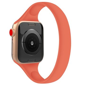 Koko M Apple Watch Series 49mm - 45mm - 44mm - 42mmSilikoniranneke Kellon hihna - Oranssi