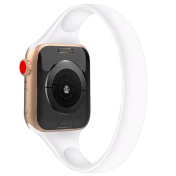 Koko S Apple Watch Series 49mm - 45mm - 44mm - 42mmSilikoninen kellonauha rannekoru - Valkoinen