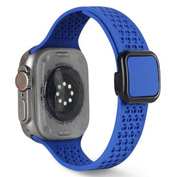 Magneettiranneke Apple Watch Series 49mm - 45mm - 44mm - 42mmSilikoniranneke - Safiiri