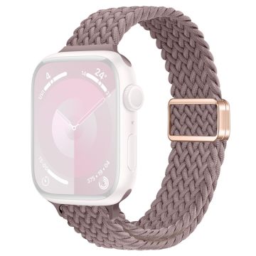 Apple Watch Series 49mm - 45mm - 44mm - 42mm kellohihna Punottu nailonhihna - Savu Violetti