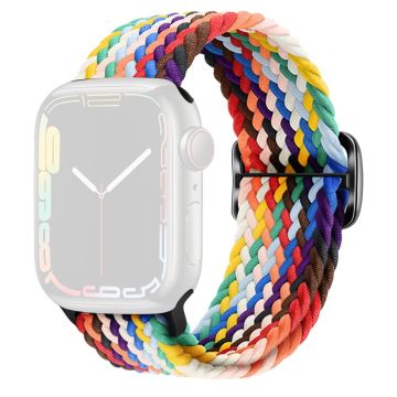 KALEBOL Apple Watch Series 49mm - 45mm - 44mm - 42mm Nylon punottu kellohihna - Virallinen Sateenkaari