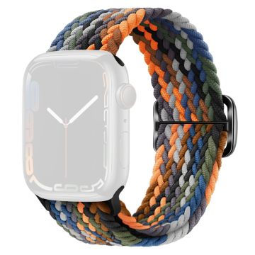 KALEBOL Apple Watch Series 49mm - 45mm - 44mm - 42mm Nylon punottu kellohihna - Camo Monivärinen