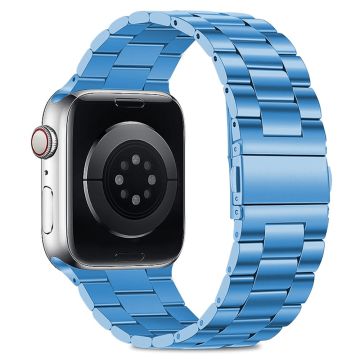 KALEBOL Apple Watch Series 49mm - 45mm - 44mm - 42mm ruostumattomasta teräksestä valmistettu ranneke - Sininen