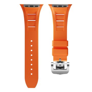 KALEBOL Apple Watch Apple Watch Series 49mm - 45mm - 44mm - 42mm ranneke - Oranssi / Hopea Solki