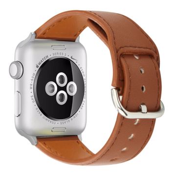 KALEBOL KLB-KCPU-001 Apple Watch Series 49mm - 45mm - 44mm - 42mm ranneke - Ruskea