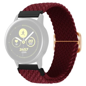 KALEBOL KLB-BZNL-001 Samsung Galaxy Watch6 Classic 43mm / 47mm Watch Bnad 20mm Nylon korvaava hihna - Viininpunainen