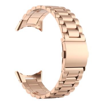 KALEBOL KLB-SZBXG-001 Google Pixel Watch / Watch 2 ruostumattomasta teräksestä valmistettu kellonhihna - Ruusukulta