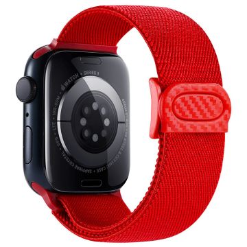 Apple Watch Series 49mm - 45mm - 44mm - 42mm Nylon-kelloranneke - Punainen