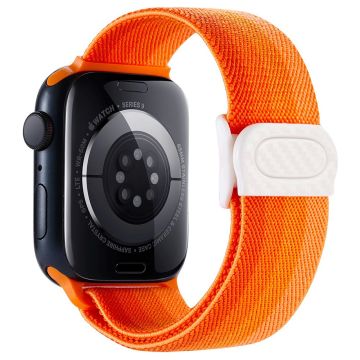 Apple Watch Series 49mm - 45mm - 44mm - 42mm Nylon-kelloranneke - Gradientti Oranssi