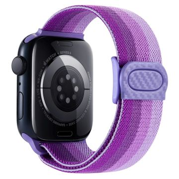 Apple Watch Series 49mm - 45mm - 44mm - 42mm Nylon-kelloranneke - Gradientti Violetti