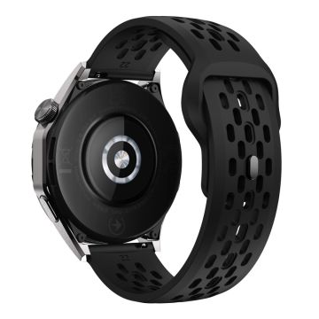 Garmin Venu 3 / Venu 2 / Vivoactive 4 22mm kellon hihna ontto silikoni rannekorun vaihto - Musta