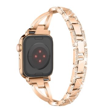 Apple Watch Series 49mm - 45mm - 44mm - 42mm Cross Design -ranneke - Ruusukulta