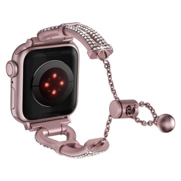 Säädettävä seosmetallihihna Apple Watch Series 49mm - 45mm - 44mm - 42mm rannehihna - Ruusu Vaaleanpunainen