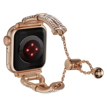 Säädettävä seosmetallihihna Apple Watch Series 49mm - 45mm - 44mm - 42mm rannehihna - Ruusukulta