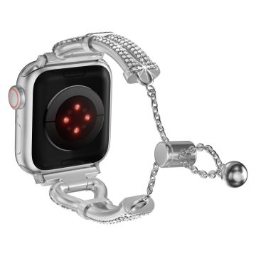 Säädettävä seosmetallihihna Apple Watch Series 49mm - 45mm - 44mm - 42mm rannehihna - Hopea