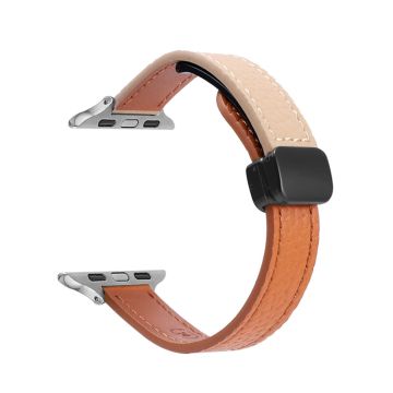 Apple Watch Series 49mm - 45mm - 44mm - 42mm ranneke - Oranssi + Aprikoosi