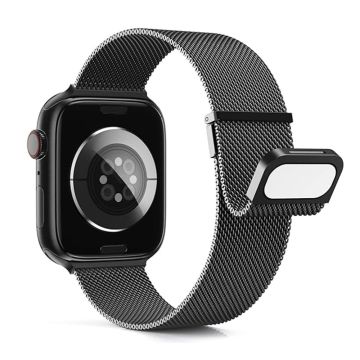 Apple Watch Series 49mm - 45mm - 44mm - 42mm magneettinen kelloranneke - Musta