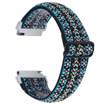 Verizon GizmoWatch 2 korvaava Nylon-kellohihna Jacquard Elastinen rannehihna - Tyyli B