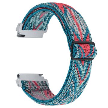 Verizon GizmoWatch 2 korvaava Nylon-kellohihna Jacquard Elastinen rannehihna - Tyyli K