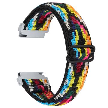 Verizon GizmoWatch 2 korvaava Nylon-kellohihna Jacquard Elastinen rannehihna - Tyyli L