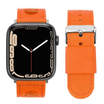 Apple Watch Series 49mm - 45mm - 44mm - 42mm vedenpitävä nailonranneke - Oranssi