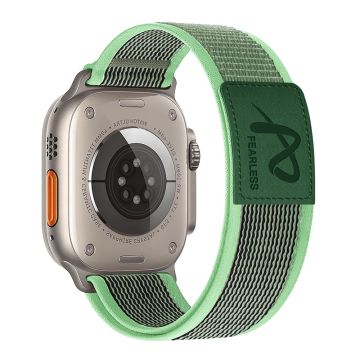 Apple Watch Series 49mm - 45mm - 44mm - 42mm nailonranneke - Mintunvihreä