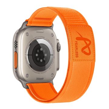 Apple Watch Series 49mm - 45mm - 44mm - 42mm nailonranneke - Oranssi